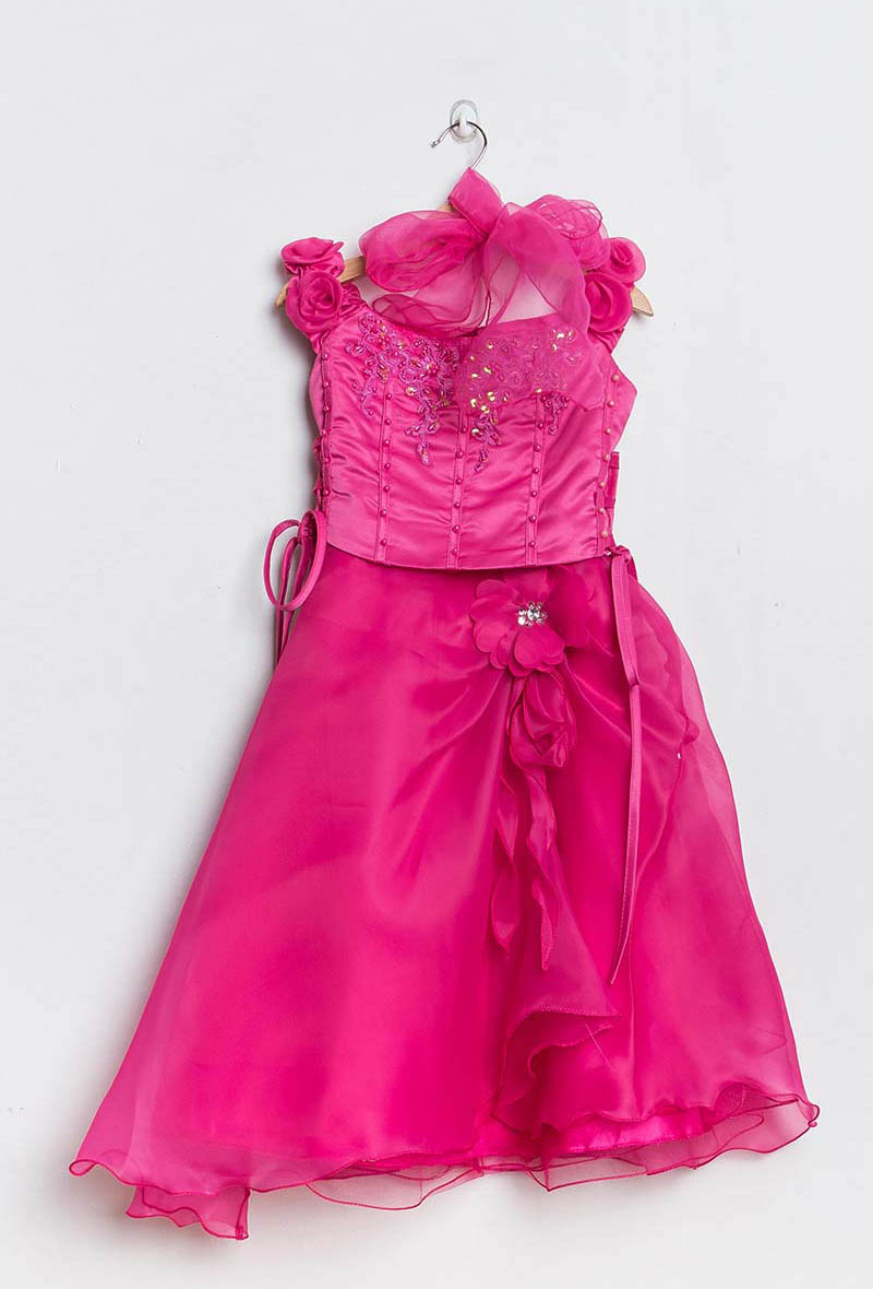 902 - Fuchsia ceremony dress