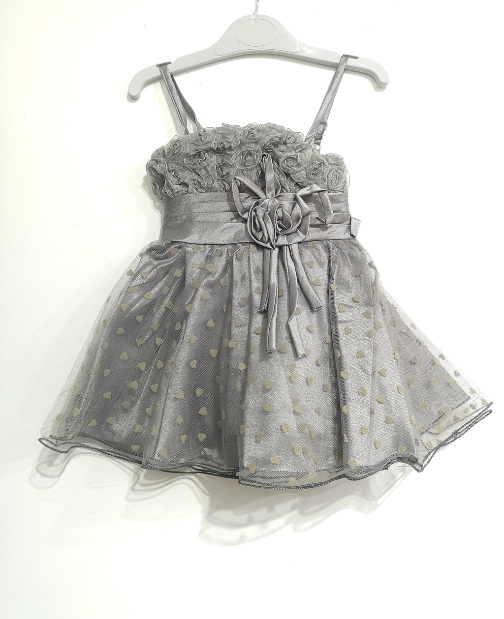 010- BABY dress Gray